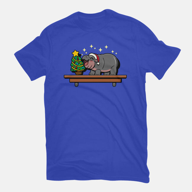 Hippo On The Shelf-Unisex-Basic-Tee-Boggs Nicolas