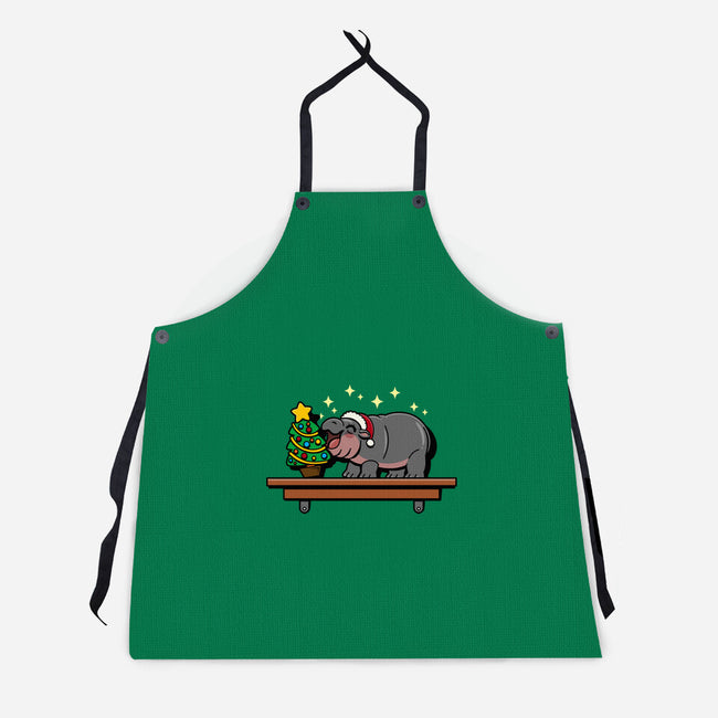 Hippo On The Shelf-Unisex-Kitchen-Apron-Boggs Nicolas