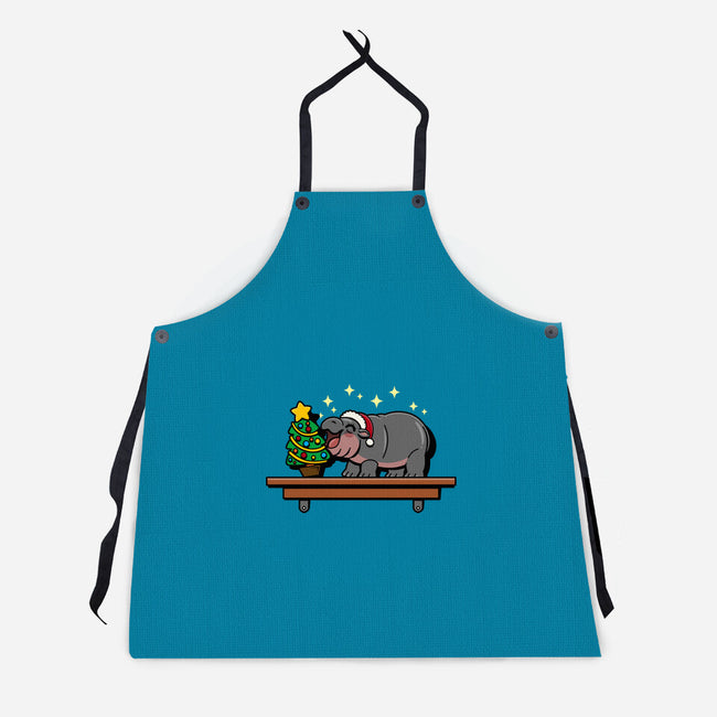 Hippo On The Shelf-Unisex-Kitchen-Apron-Boggs Nicolas