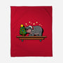 Hippo On The Shelf-None-Fleece-Blanket-Boggs Nicolas