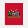 Hippo On The Shelf-None-Stretched-Canvas-Boggs Nicolas