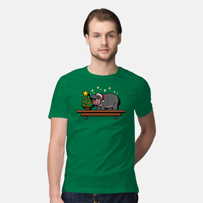 Hippo On The Shelf-Mens-Premium-Tee-Boggs Nicolas