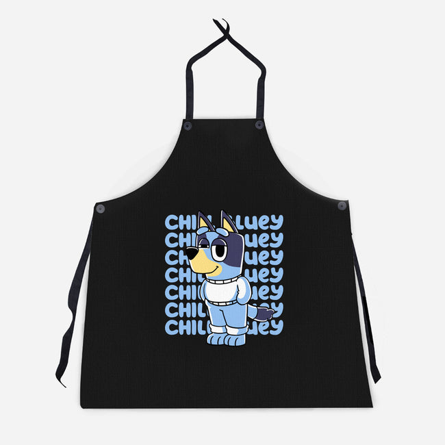 Chill Blue Heeler-Unisex-Kitchen-Apron-estudiofitas