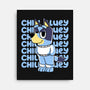 Chill Blue Heeler-None-Stretched-Canvas-estudiofitas