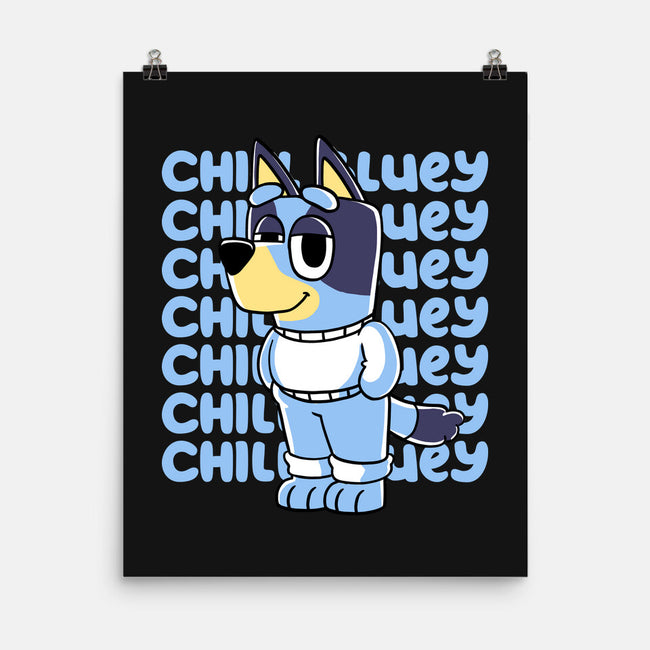 Chill Blue Heeler-None-Matte-Poster-estudiofitas