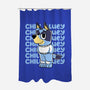 Chill Blue Heeler-None-Polyester-Shower Curtain-estudiofitas