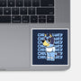 Chill Blue Heeler-None-Glossy-Sticker-estudiofitas