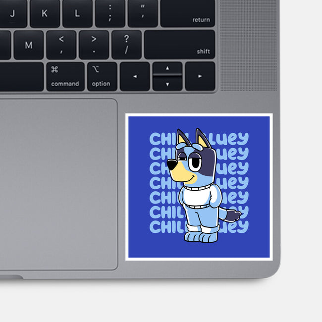 Chill Blue Heeler-None-Glossy-Sticker-estudiofitas