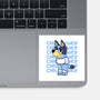 Chill Blue Heeler-None-Glossy-Sticker-estudiofitas