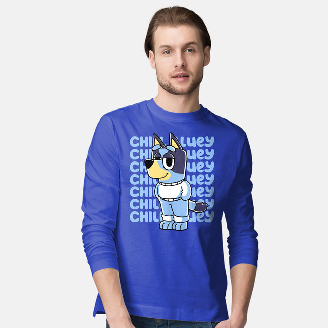 Chill Blue Heeler-Mens-Long Sleeved-Tee-estudiofitas