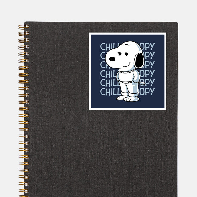 Chill Beagle-None-Glossy-Sticker-estudiofitas