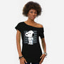 Chill Beagle-Womens-Off Shoulder-Tee-estudiofitas