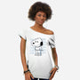 Chill Beagle-Womens-Off Shoulder-Tee-estudiofitas