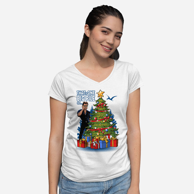 Merry Chaos-Womens-V-Neck-Tee-Tronyx79