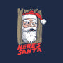 Here's Santa-Womens-Fitted-Tee-Barbadifuoco