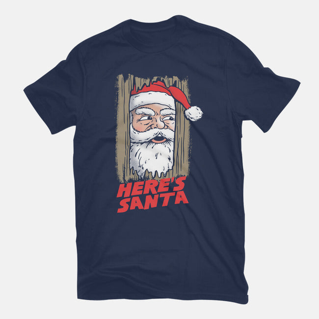 Here's Santa-Mens-Basic-Tee-Barbadifuoco