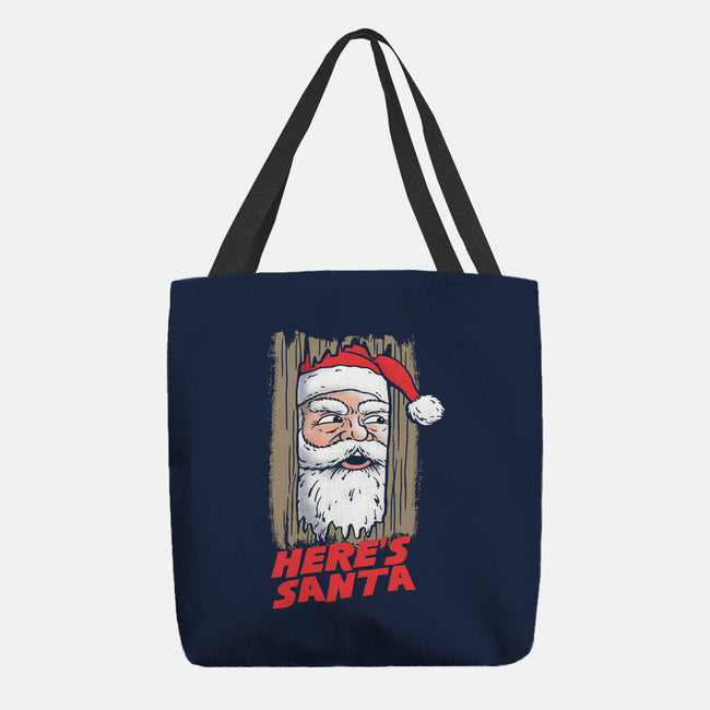 Here's Santa-None-Basic Tote-Bag-Barbadifuoco