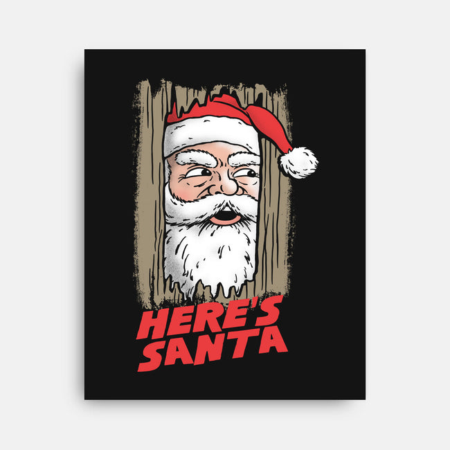 Here's Santa-None-Stretched-Canvas-Barbadifuoco