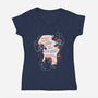 My Gift List-Womens-V-Neck-Tee-yumie