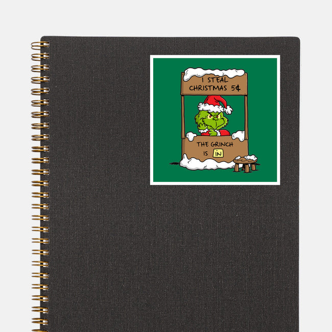 Grinch Help-None-Glossy-Sticker-Barbadifuoco