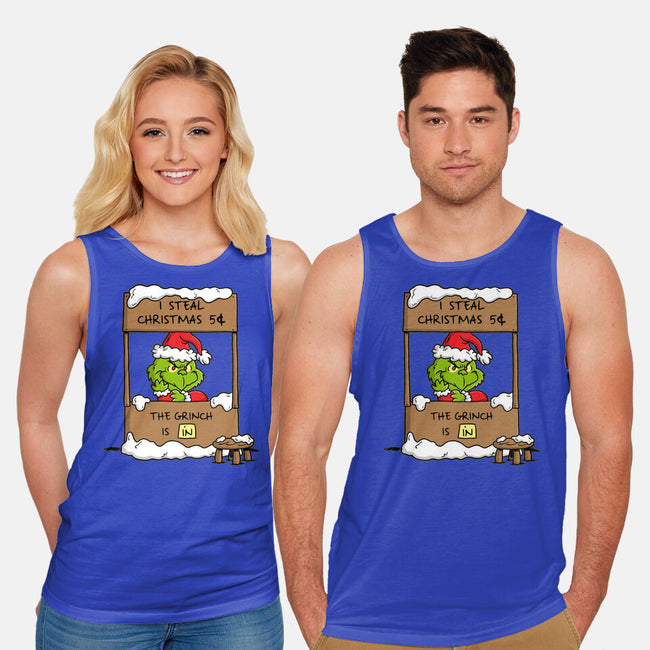 Grinch Help-Unisex-Basic-Tank-Barbadifuoco