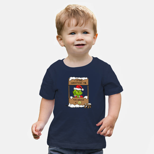 Grinch Help-Baby-Basic-Tee-Barbadifuoco