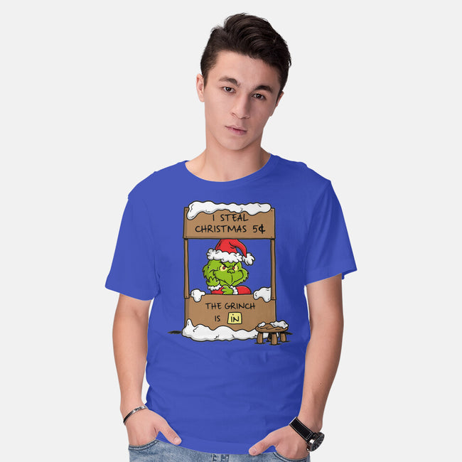 Grinch Help-Mens-Basic-Tee-Barbadifuoco