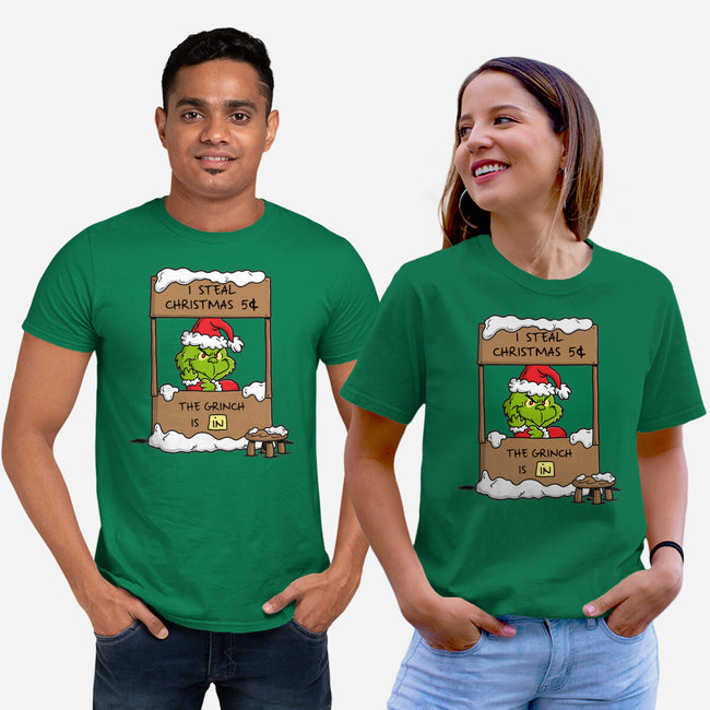 Grinch Help-Unisex-Basic-Tee-Barbadifuoco