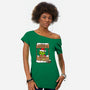 Grinch Help-Womens-Off Shoulder-Tee-Barbadifuoco