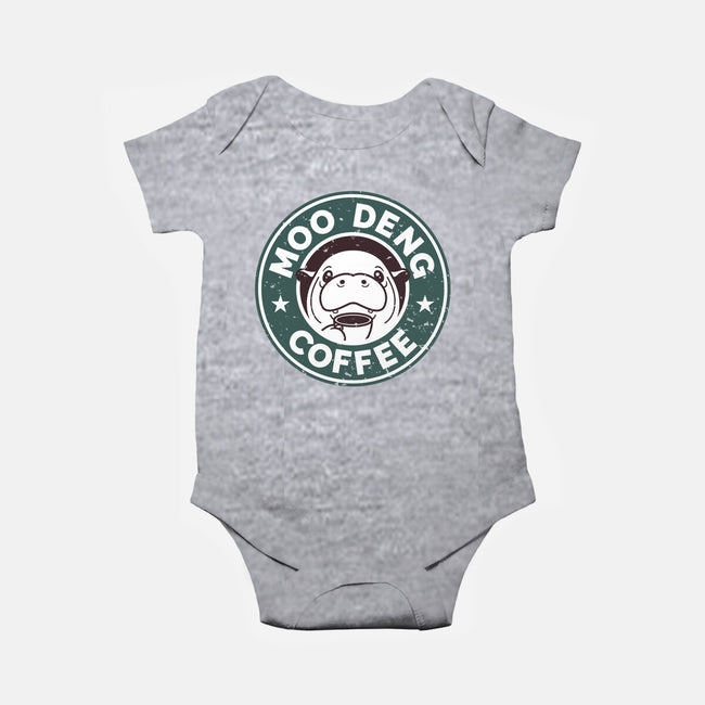 Moo Deng Coffee-Baby-Basic-Onesie-retrodivision