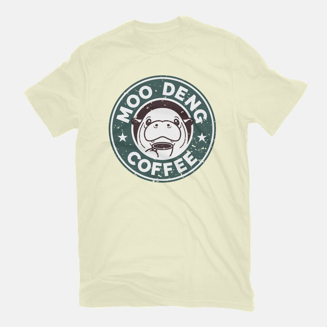 Moo Deng Coffee-Mens-Basic-Tee-retrodivision