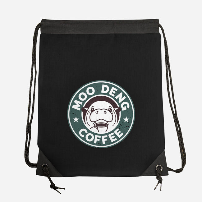 Moo Deng Coffee-None-Drawstring-Bag-retrodivision