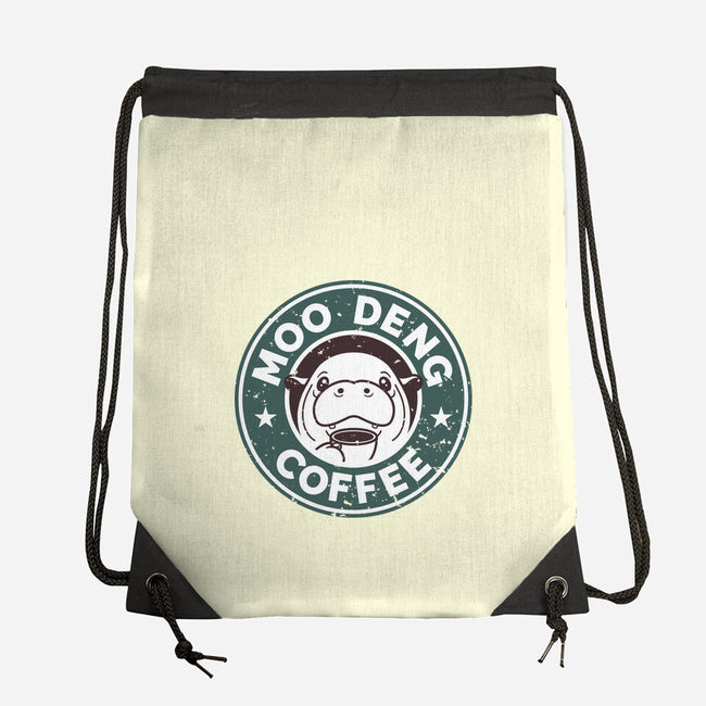 Moo Deng Coffee-None-Drawstring-Bag-retrodivision