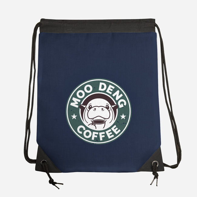 Moo Deng Coffee-None-Drawstring-Bag-retrodivision