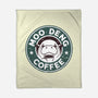 Moo Deng Coffee-None-Fleece-Blanket-retrodivision