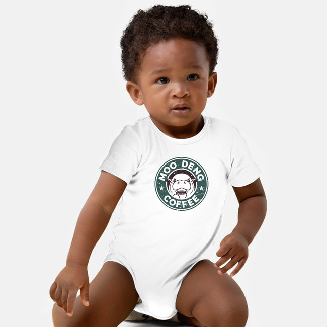 Moo Deng Coffee-Baby-Basic-Onesie-retrodivision