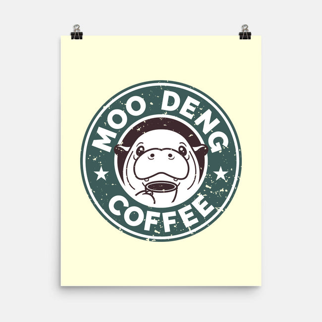 Moo Deng Coffee-None-Matte-Poster-retrodivision