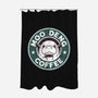 Moo Deng Coffee-None-Polyester-Shower Curtain-retrodivision