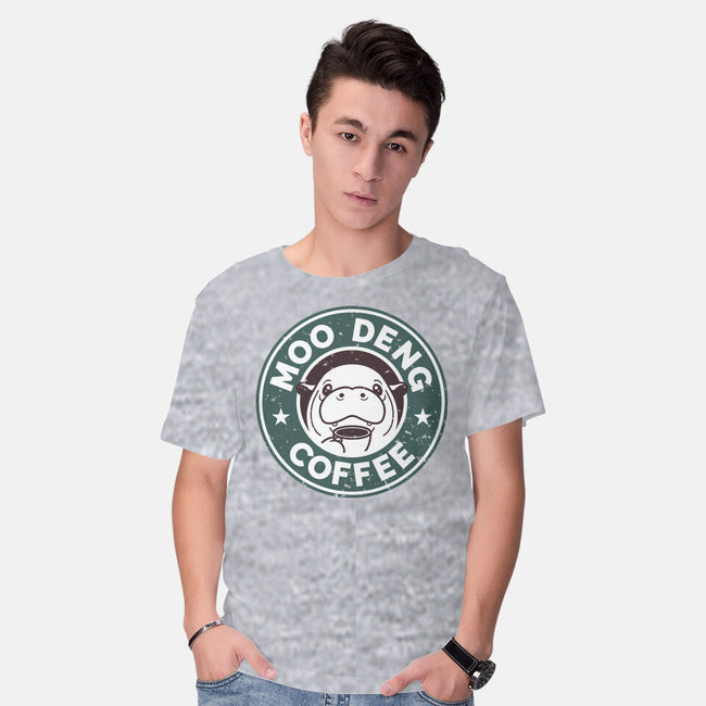 Moo Deng Coffee-Mens-Basic-Tee-retrodivision