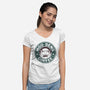 Moo Deng Coffee-Womens-V-Neck-Tee-retrodivision