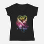 A Path To The Stars-Womens-V-Neck-Tee-kharmazero