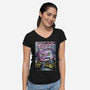 Rewind To Terror-Womens-V-Neck-Tee-Donnie