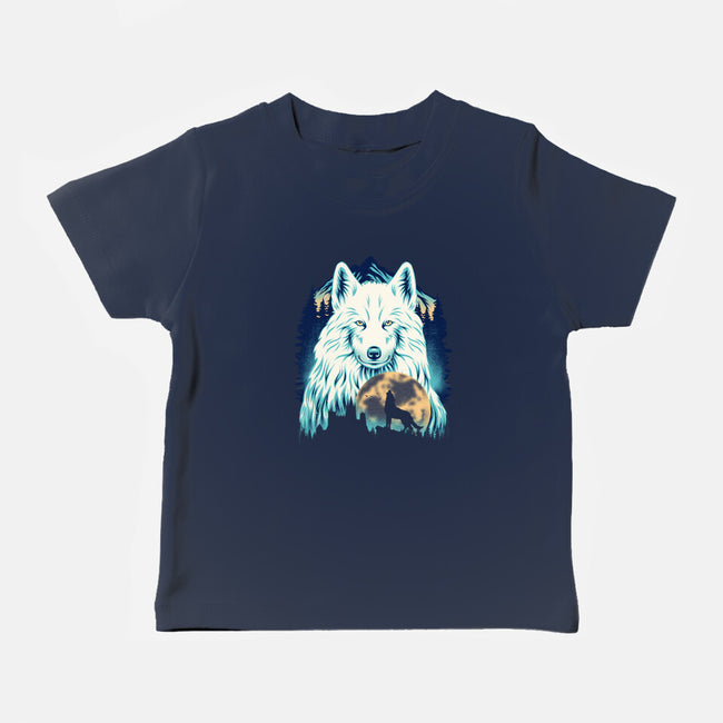 Snow Wolf-Baby-Basic-Tee-rmatix