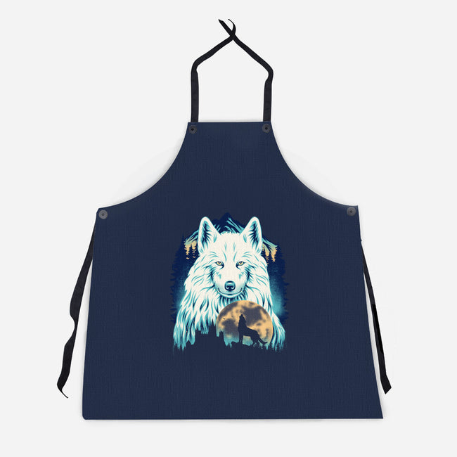 Snow Wolf-Unisex-Kitchen-Apron-rmatix