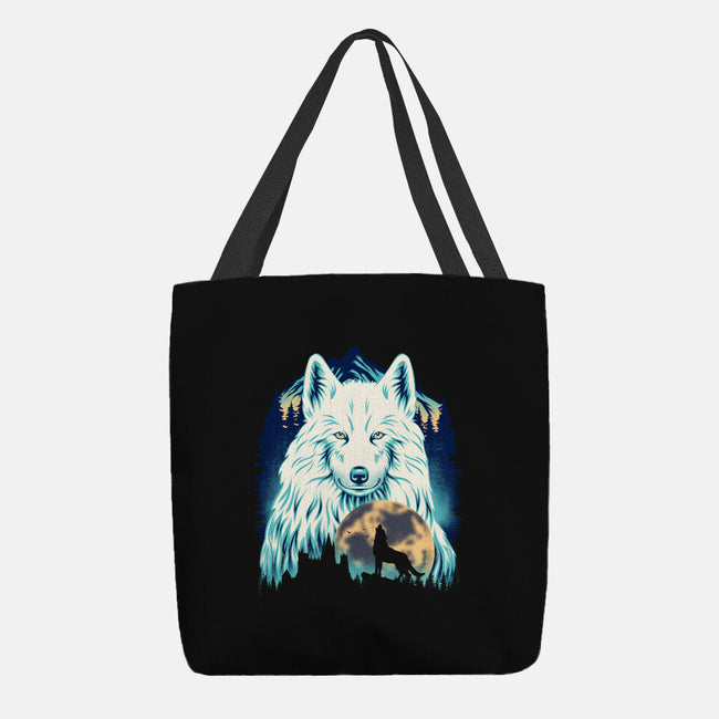 Snow Wolf-None-Basic Tote-Bag-rmatix