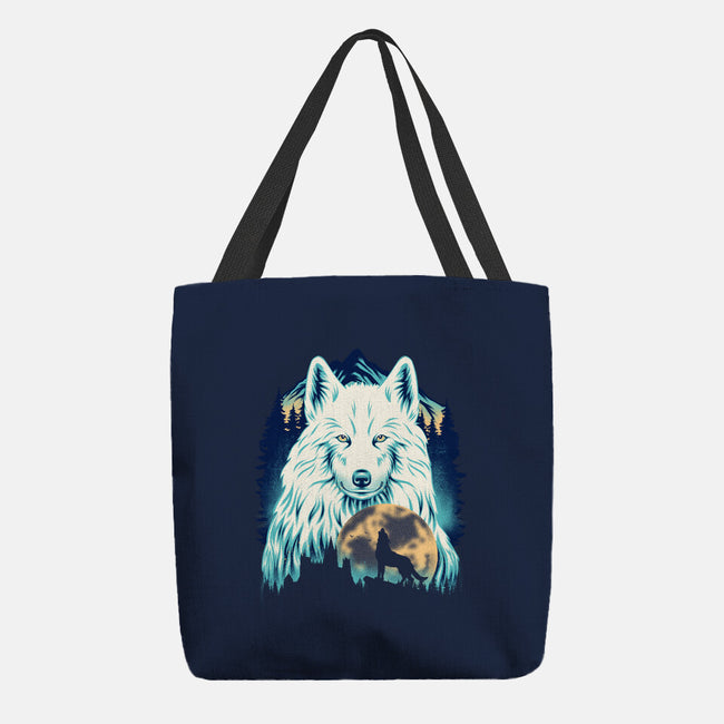 Snow Wolf-None-Basic Tote-Bag-rmatix