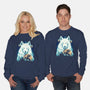 Snow Wolf-Unisex-Crew Neck-Sweatshirt-rmatix