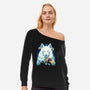 Snow Wolf-Womens-Off Shoulder-Sweatshirt-rmatix