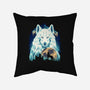 Snow Wolf-None-Removable Cover w Insert-Throw Pillow-rmatix