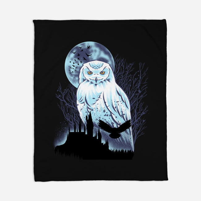 Snowy Owl-None-Fleece-Blanket-rmatix